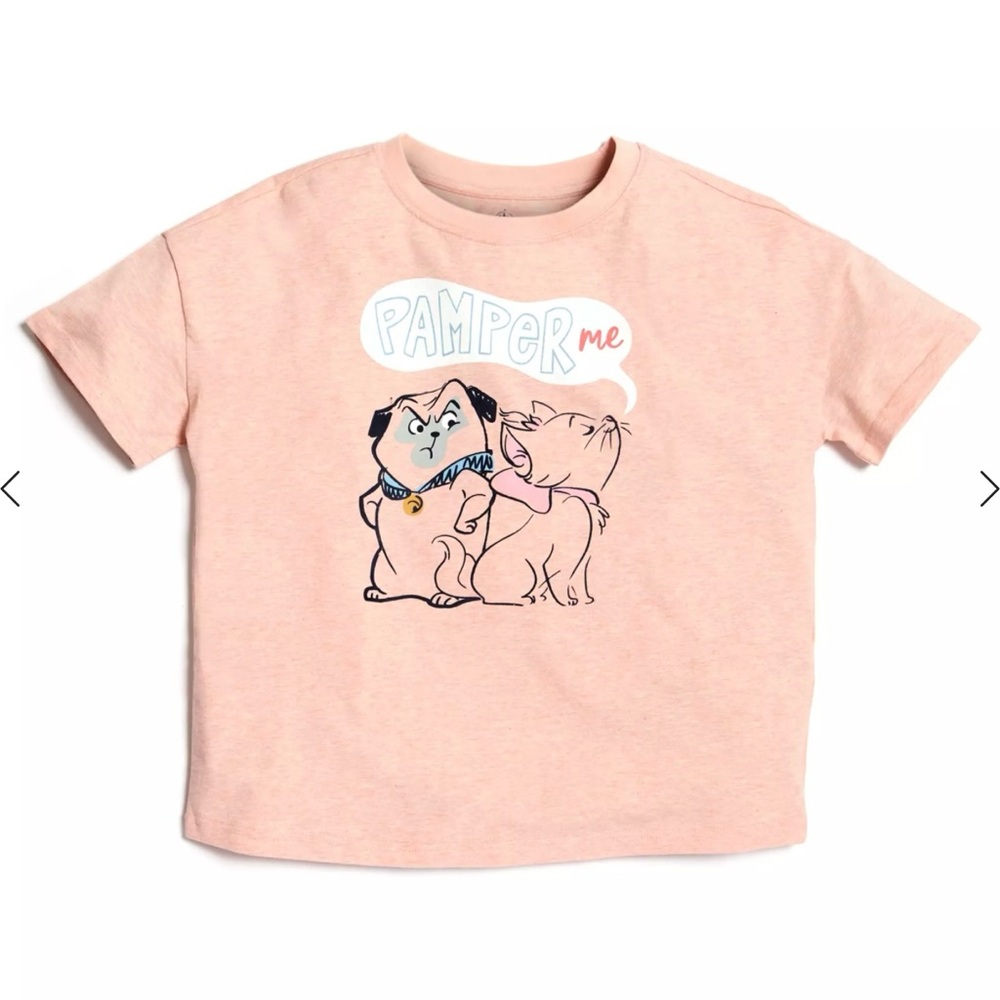 Disney Critters Collection Peach Tee - Marie & Percy